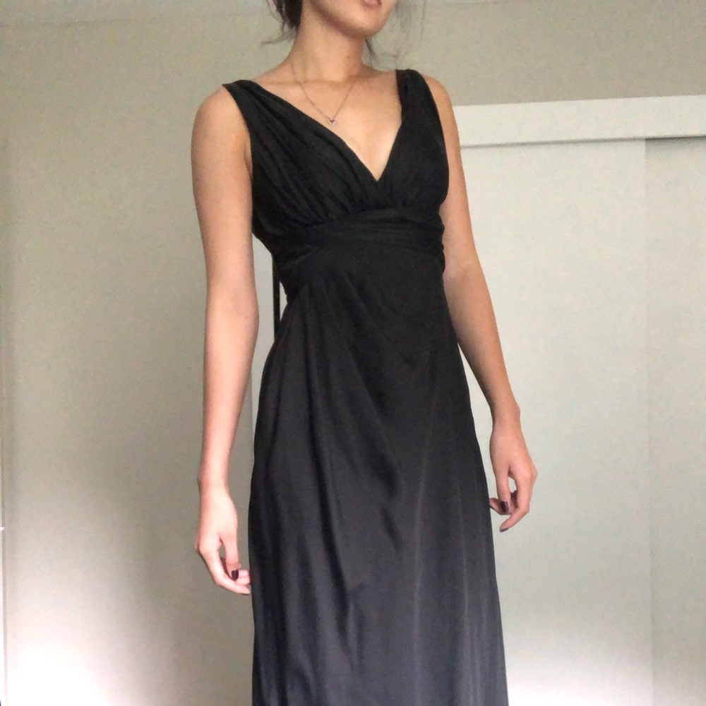 Black Satin Dress